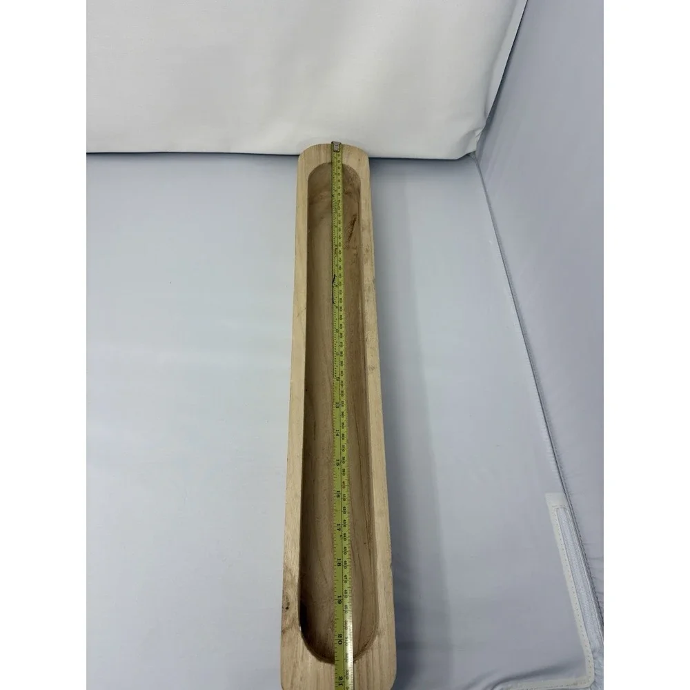 Ashland Natural Wood Sand & See Wooden Bowl Trench Decor 22